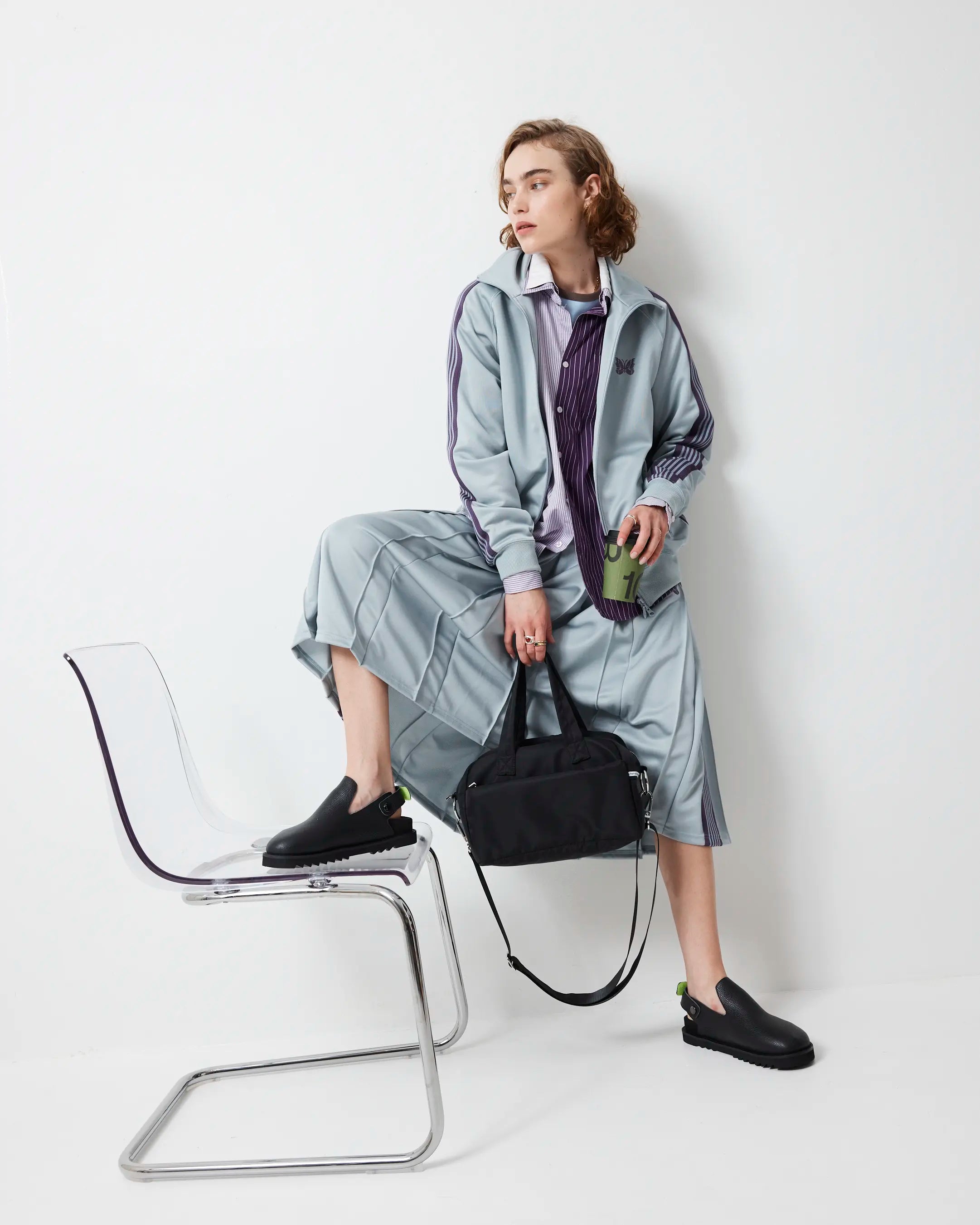 Adventure Awaits Slip On Clog in Tumbled Leather | Black