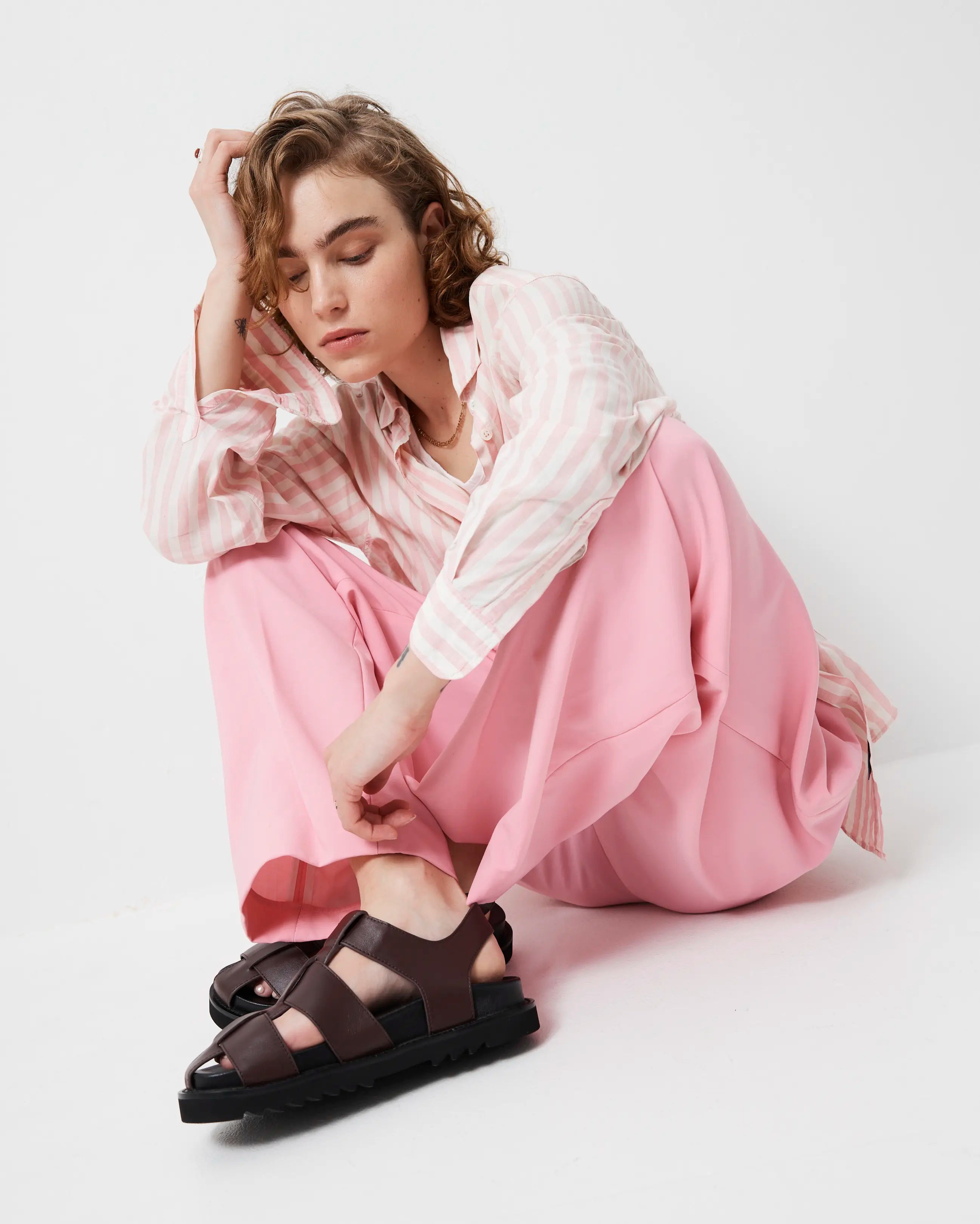 Arkestra 2.0 Fisherman Leather Sandal | Fudge