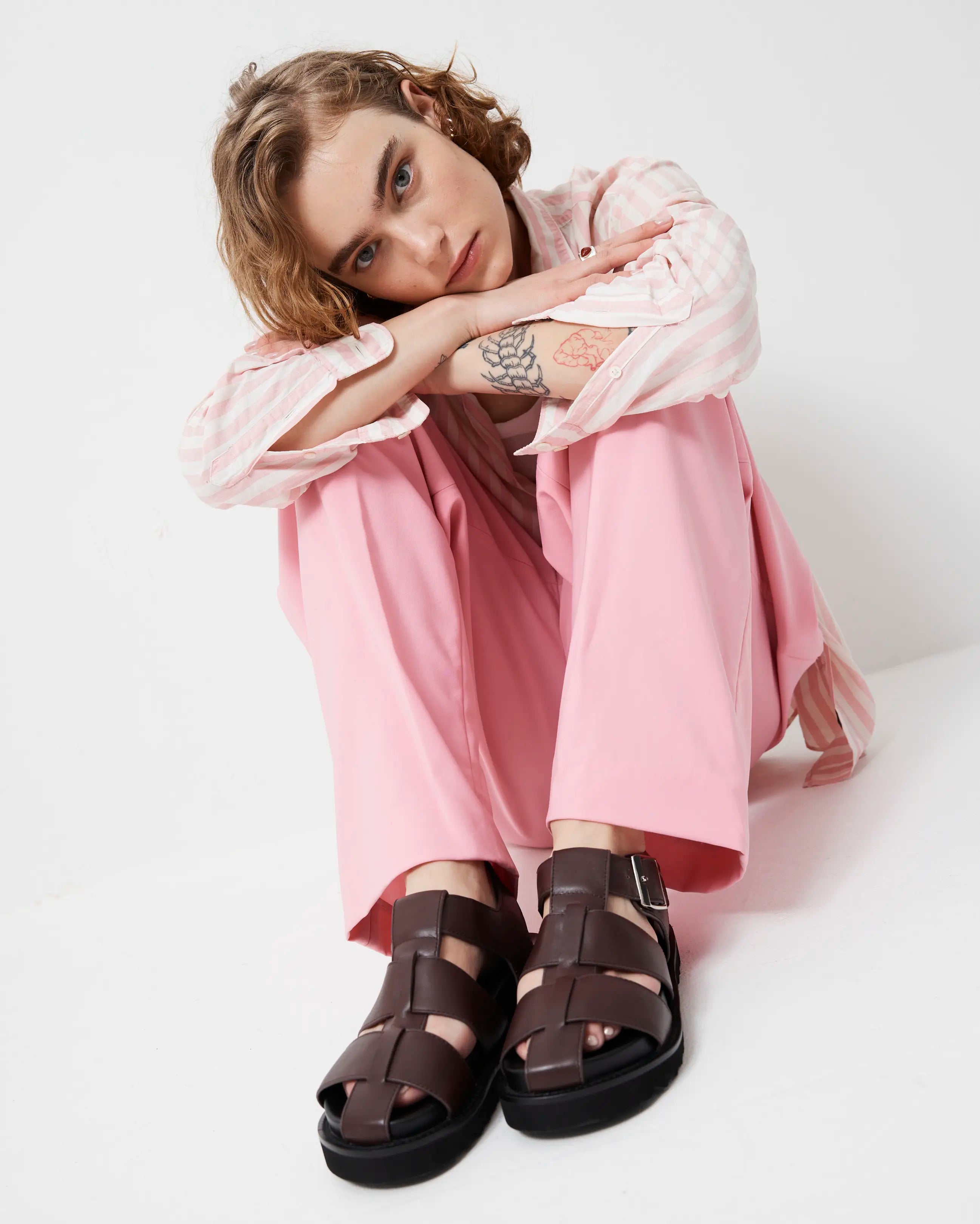 Arkestra 2.0 Fisherman Leather Sandal | Fudge