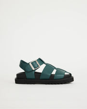 Arkestra 2.0 Fisherman Leather Sandal | Jade Green