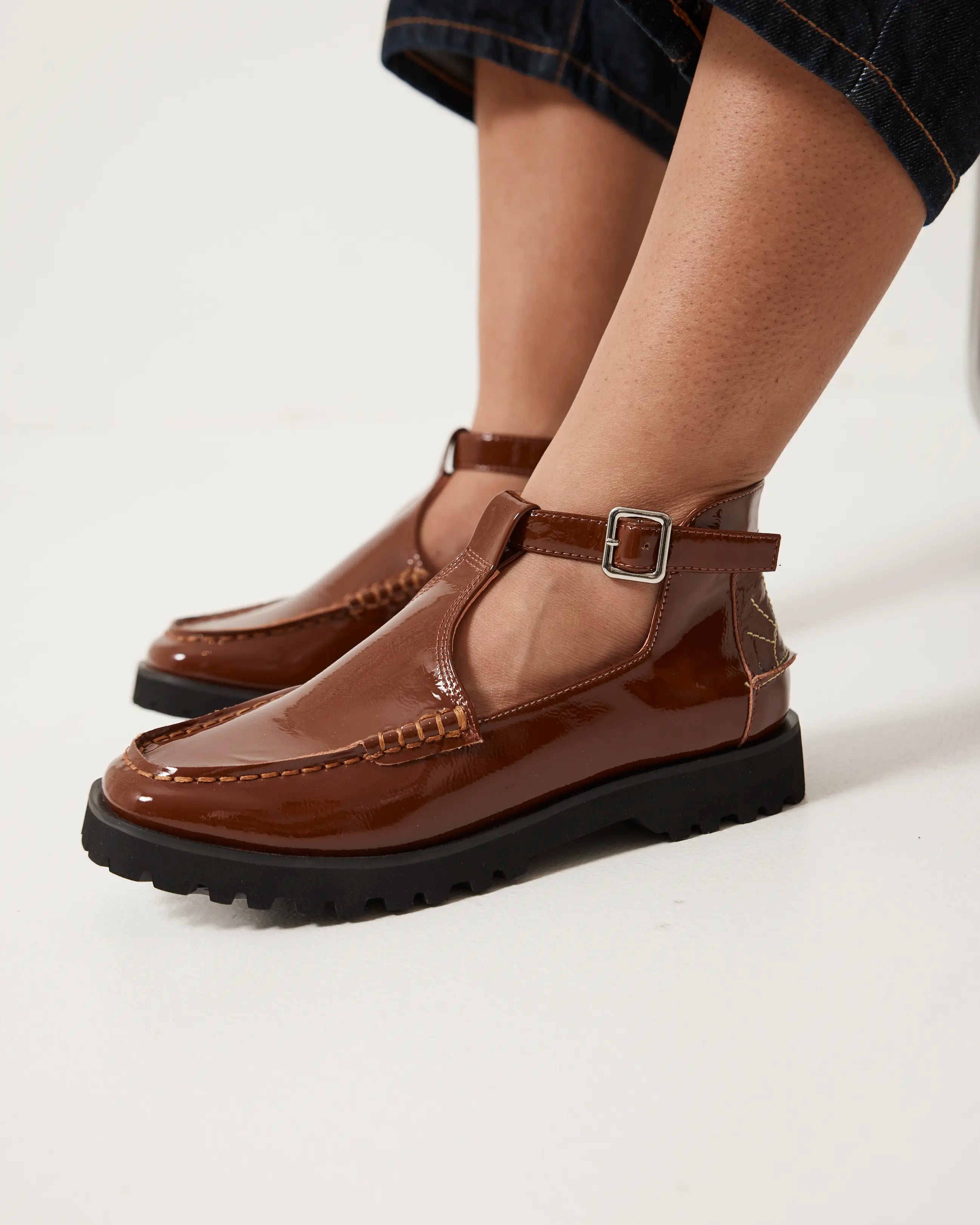 Astral T-Bar Leather Boot | Toffee