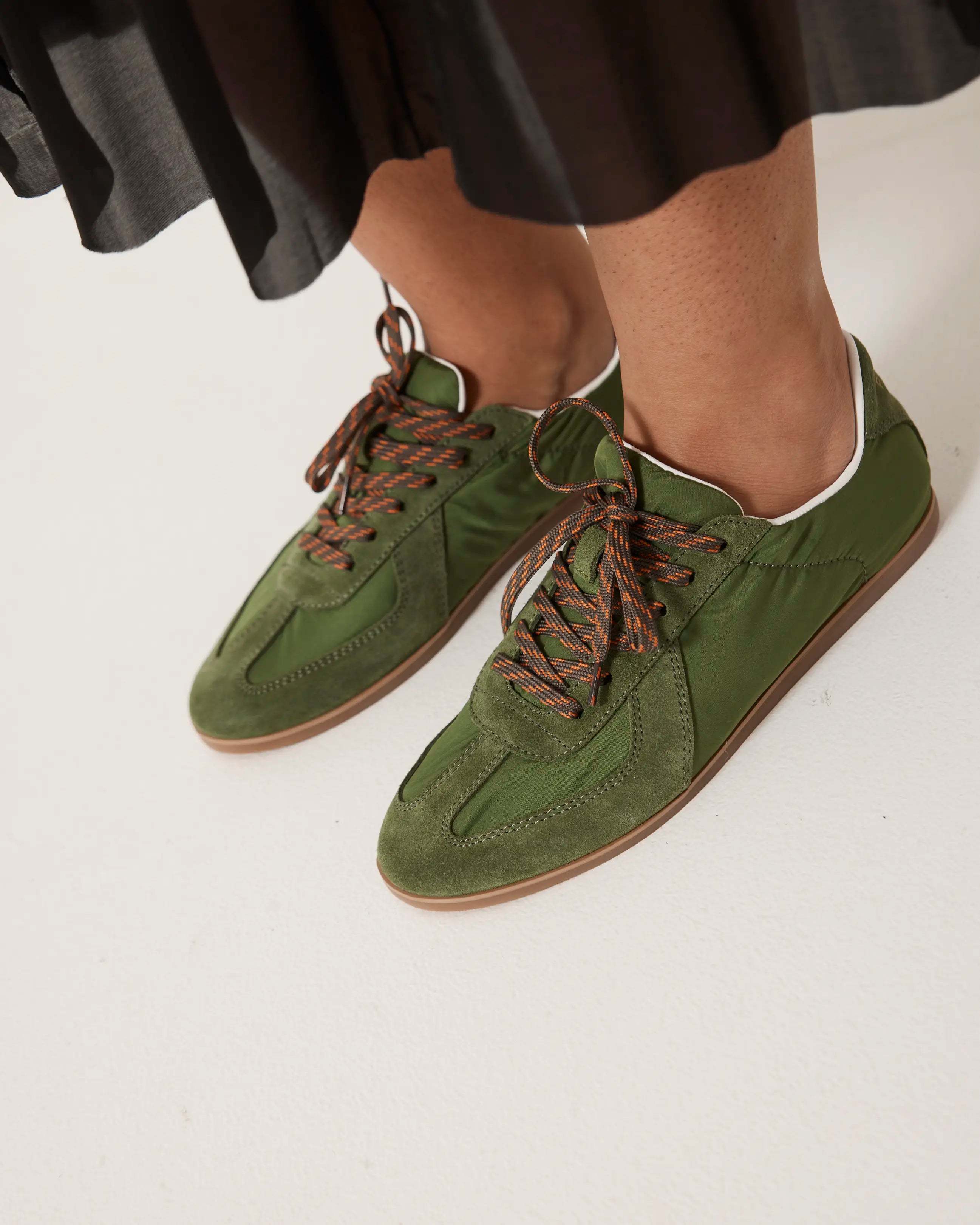 Sun Street Lace Up Sneaker | Moss Green