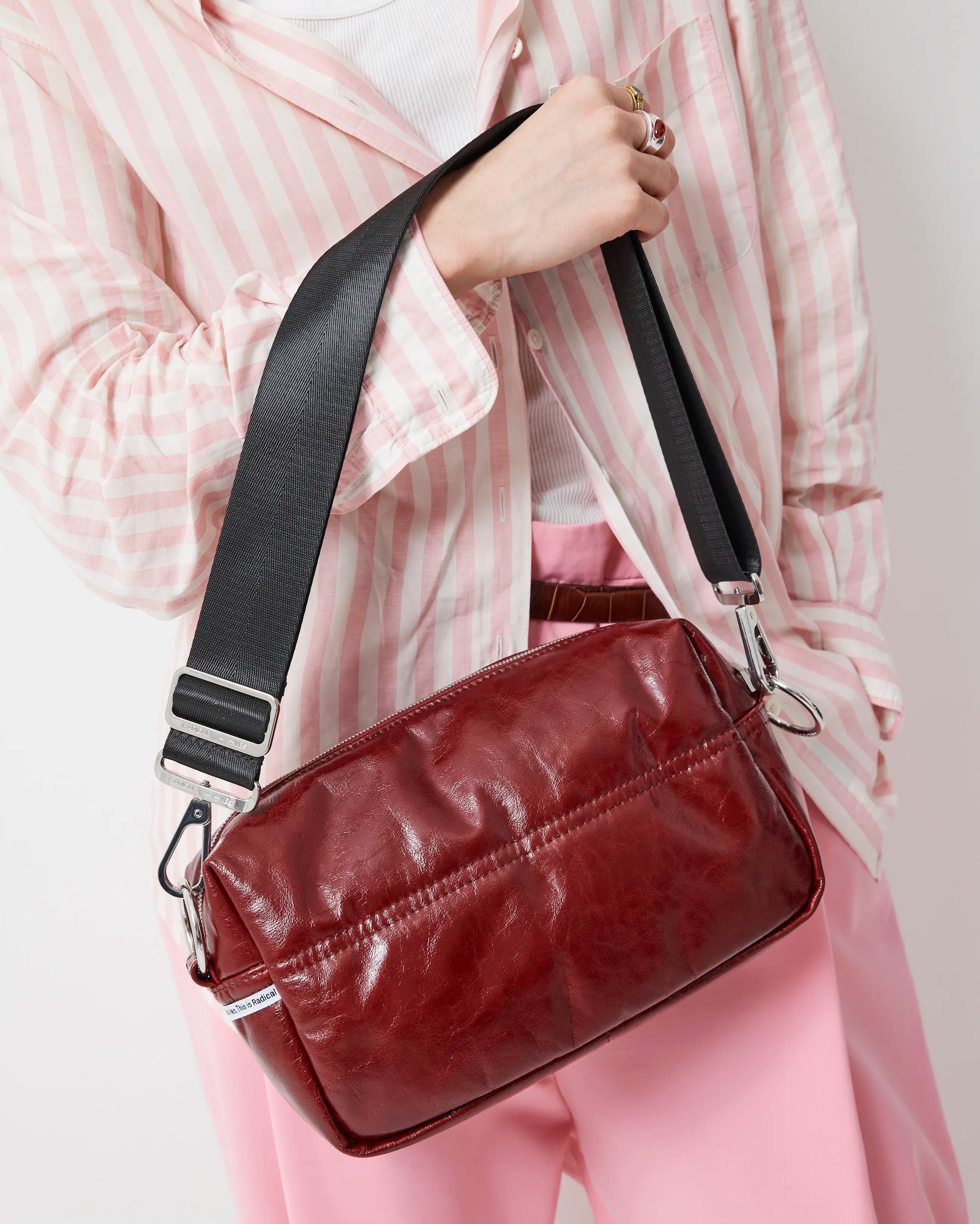 North Star Leather Clutch | Biking Red