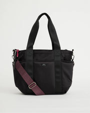 Everything 86 Tote Bag | Black and Mulberry
