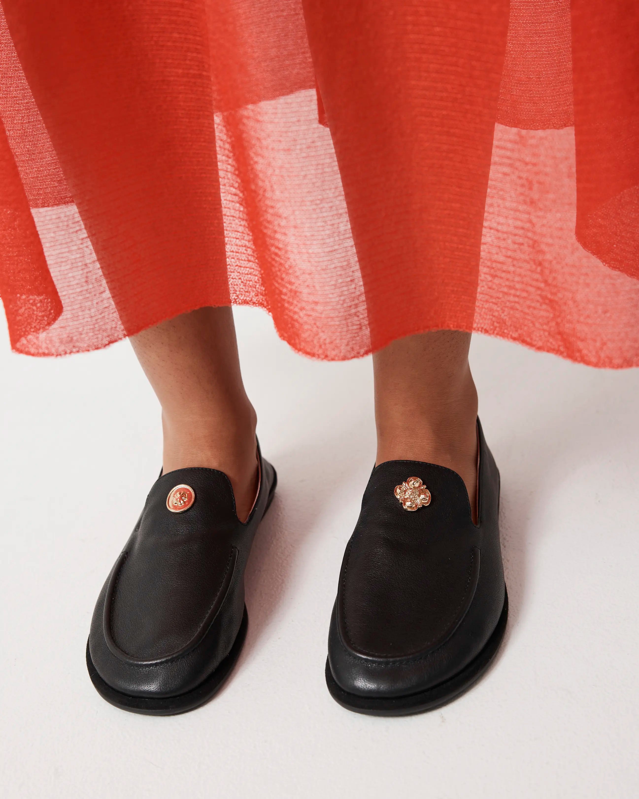 Meriem Hotel Loafer | Black Deco Amazingness