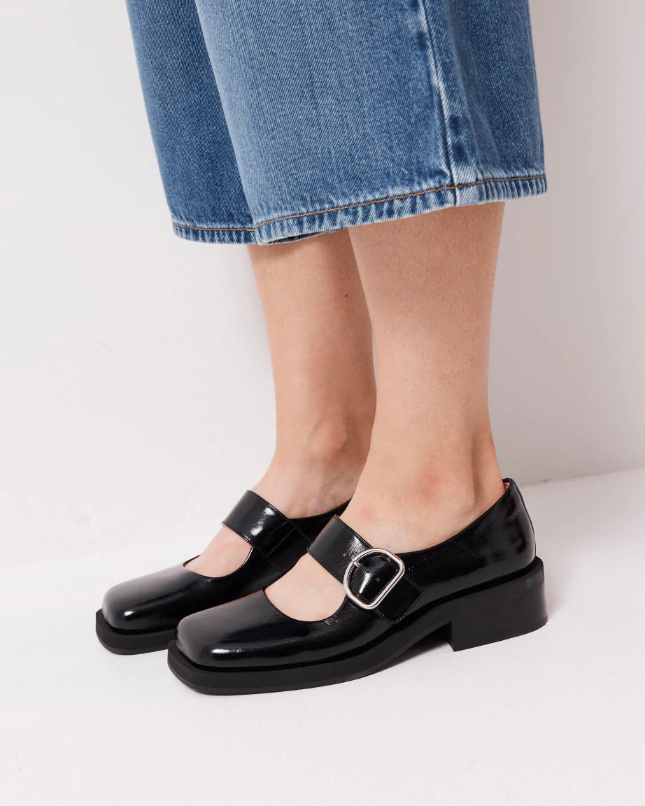 Monae Buckle Shoe | Black Crush