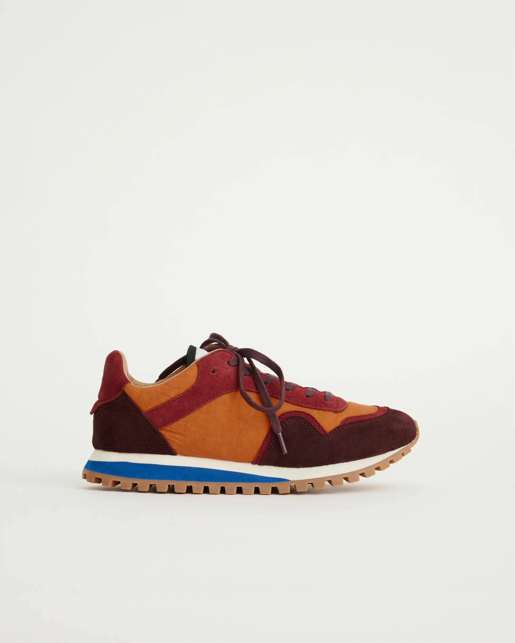 Moon Street: Lace-Up Sneakers in Mango & Cherry