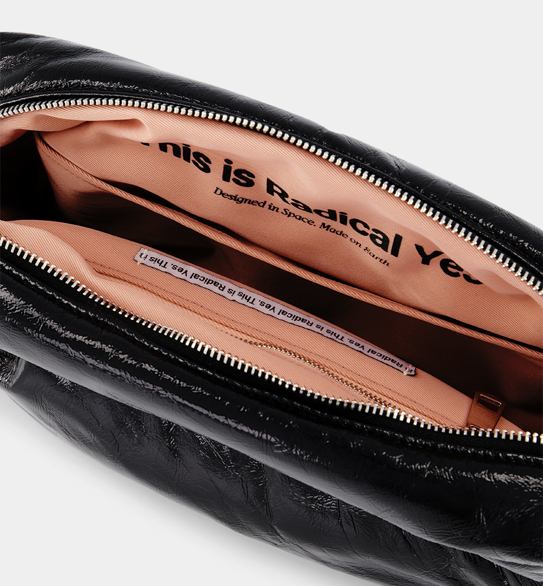 North Star Leather Clutch | Black Crush
