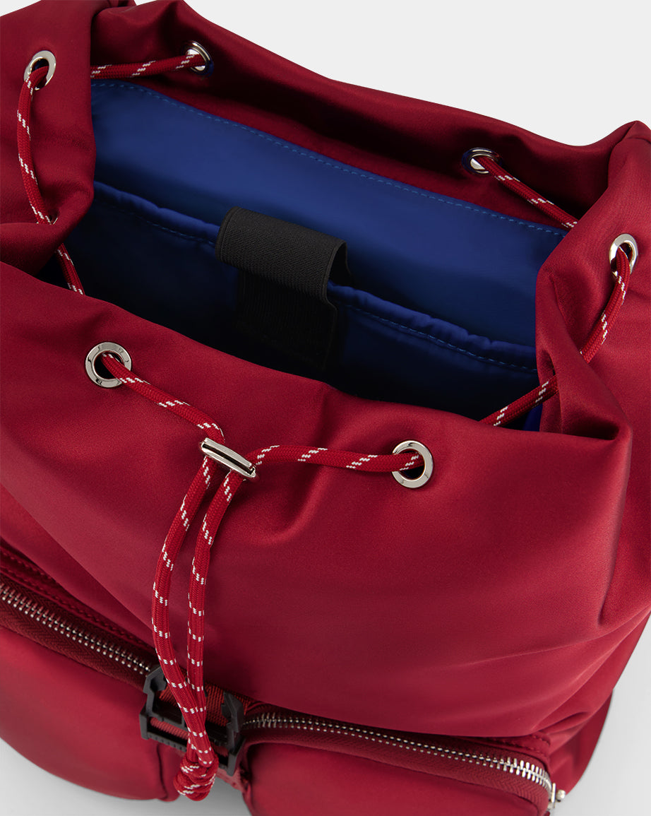 Pack the Stars Recycled Nylon Backpack | Cherry