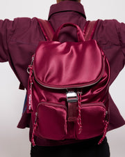 Pack the Stars Recycled Nylon Backpack | Cherry