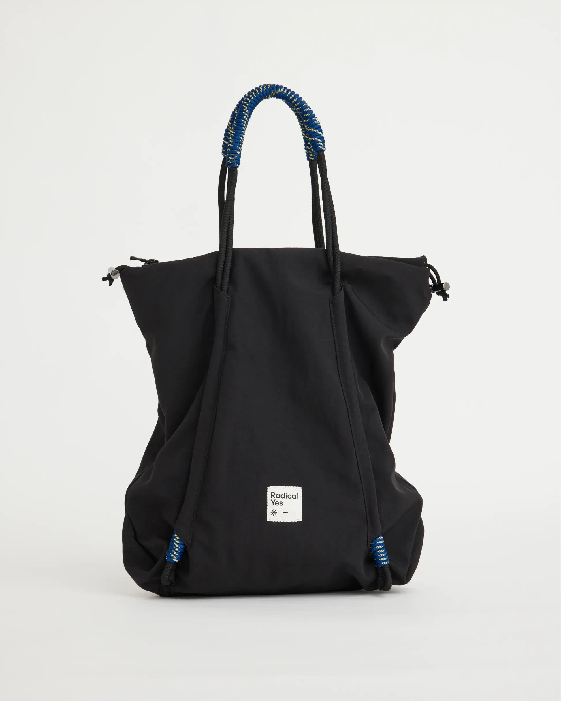 Reframe Ruched Recycled Nylon Tote | Black