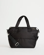 Maximilian Dance Tote | Black Sporty Satin