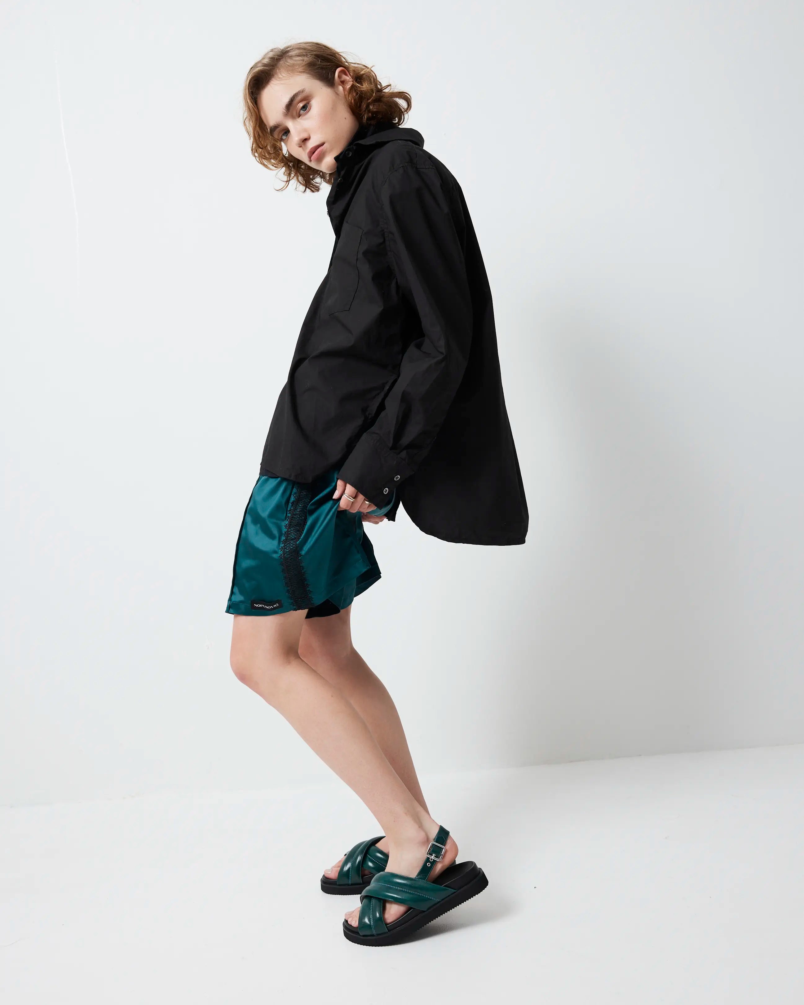 Summer Love Crossover Sandal | Jade Green