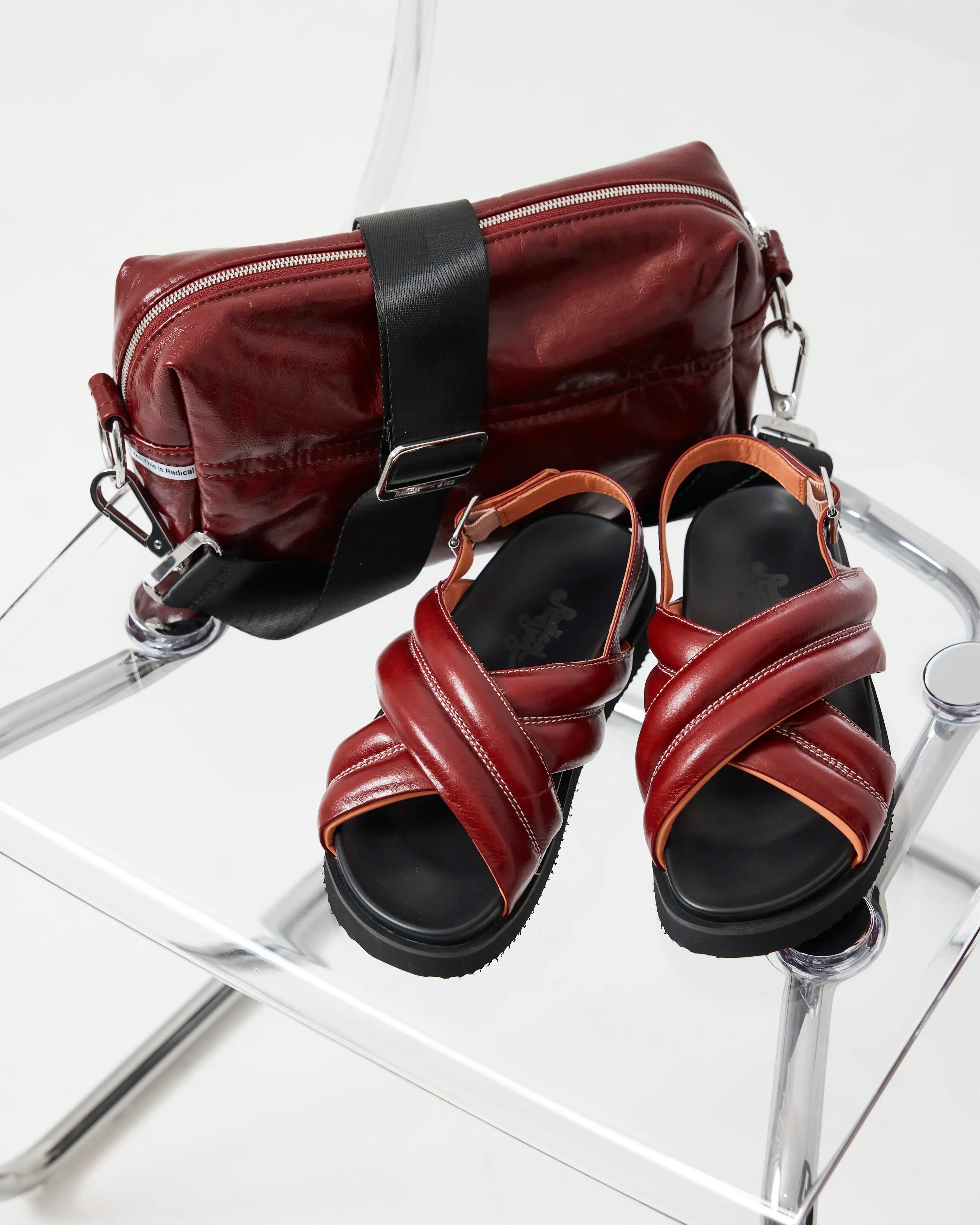Summer Love Crossover Sandal | Biking Red