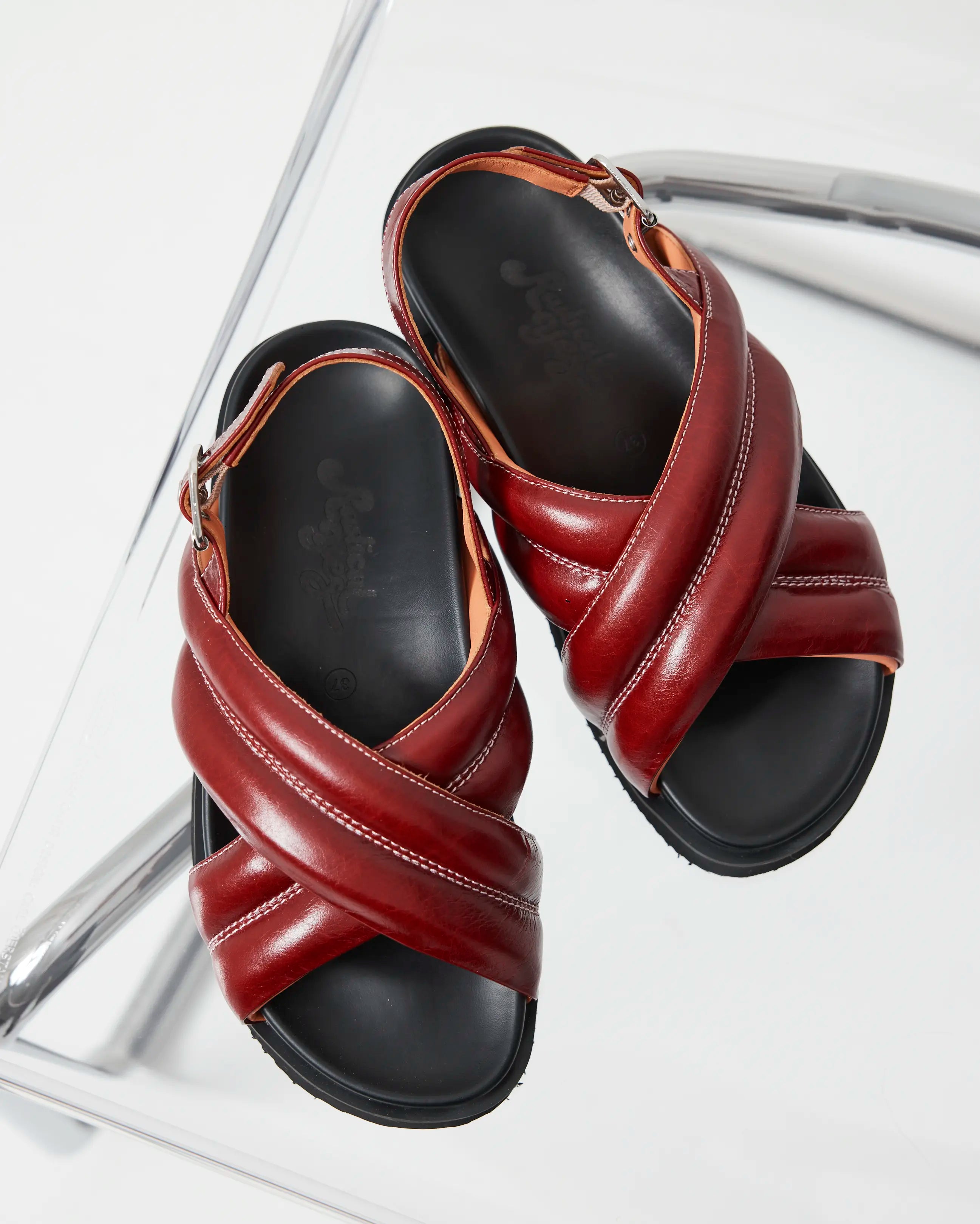 Summer Love Crossover Sandal | Biking Red
