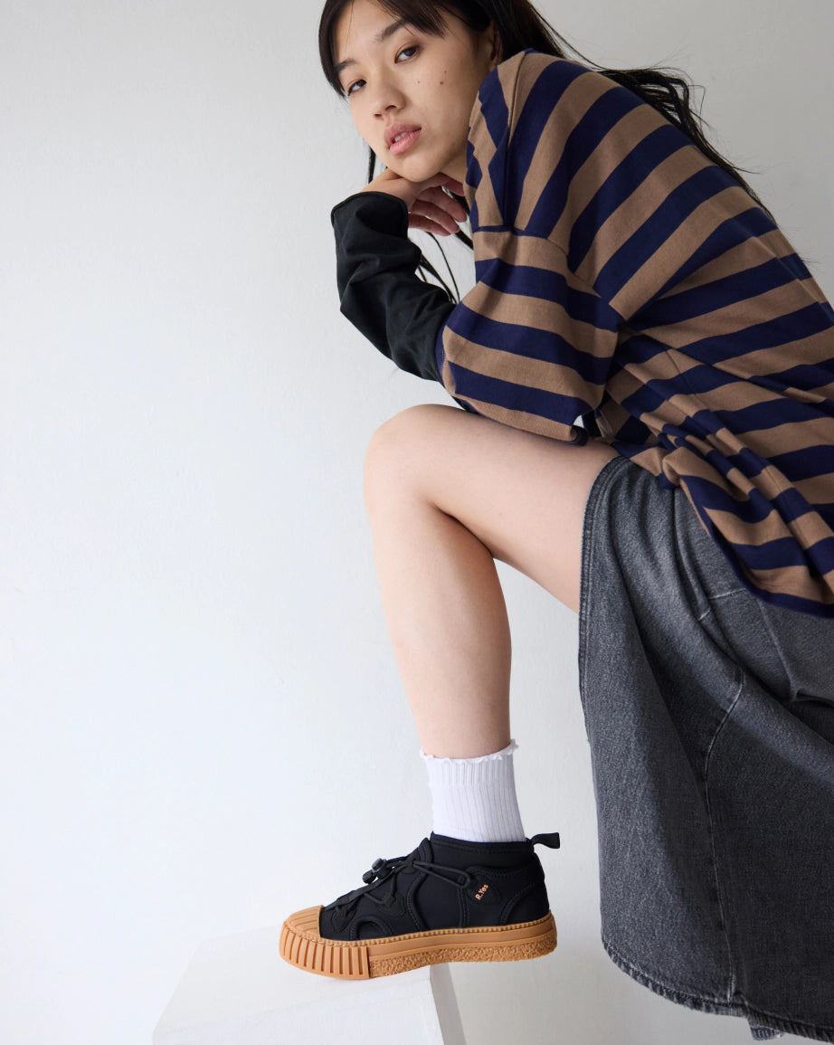Tokyo Neoprene Hiking Trainer | Black