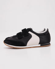 Velcro Core Sneaker | Black & White