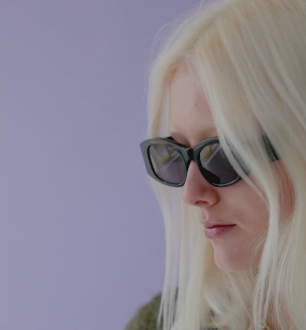 Load video: Illuminate Bio-Acetate Sunglasses - Black with Smoke Lens