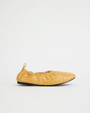 1969 Ballet Flat | Yellow Ostrich
