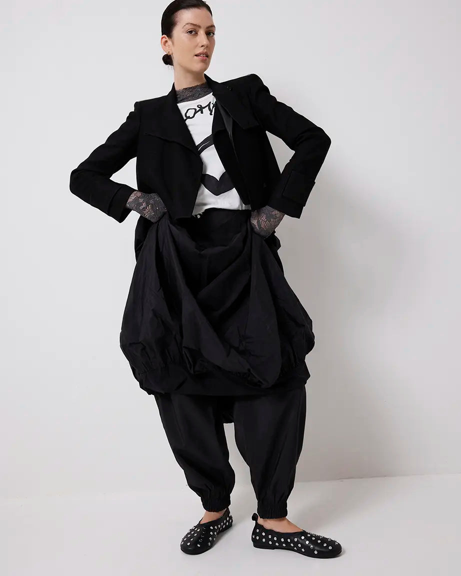 '1969' Ballet Flat | Black Stud