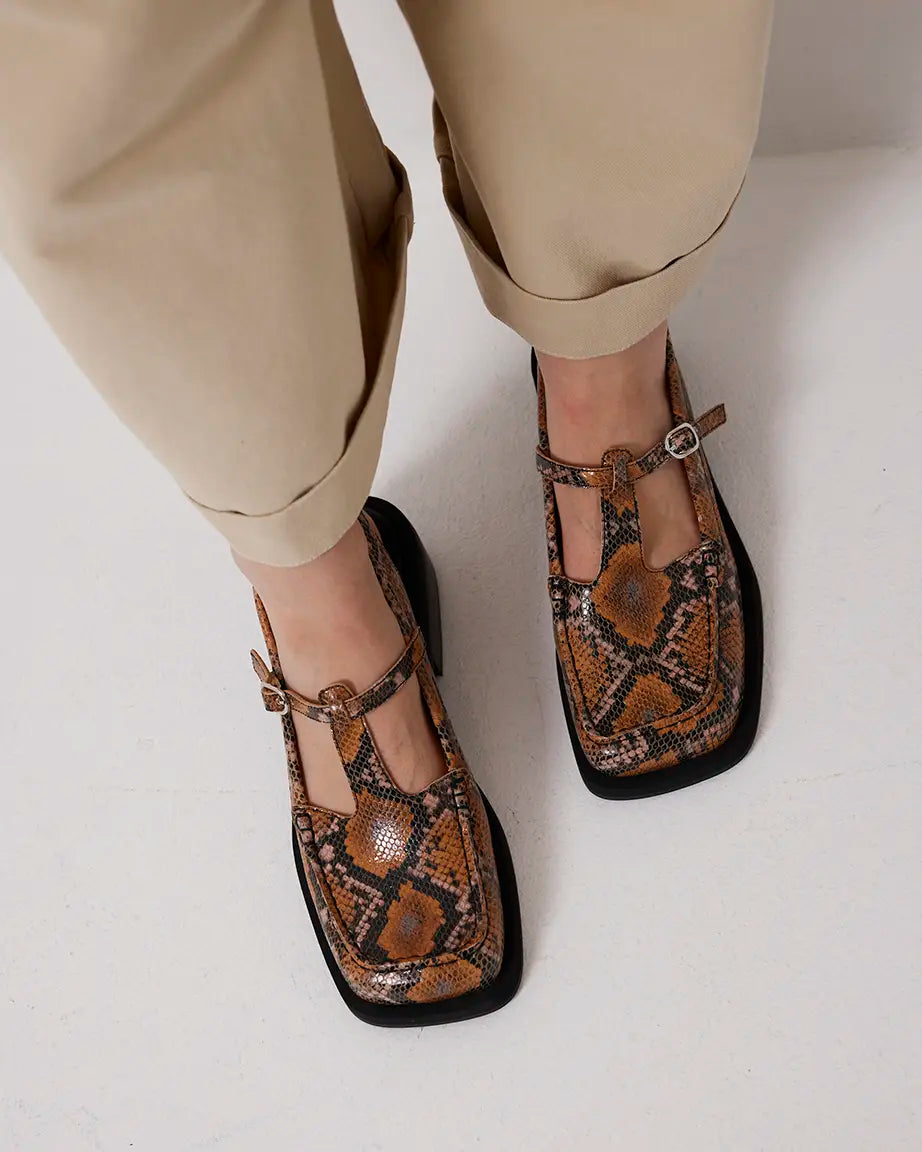 Angel Slingback | Caramel Snake