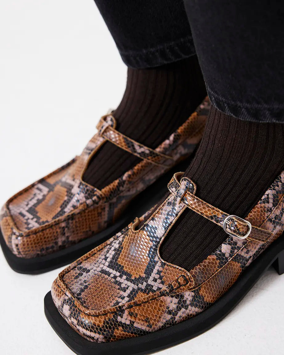 Angel Slingback | Caramel Snake