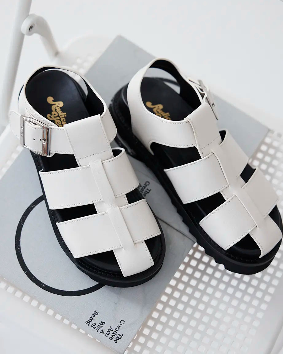Arkestra 2.0 Fisherman Leather Sandal | Ecru