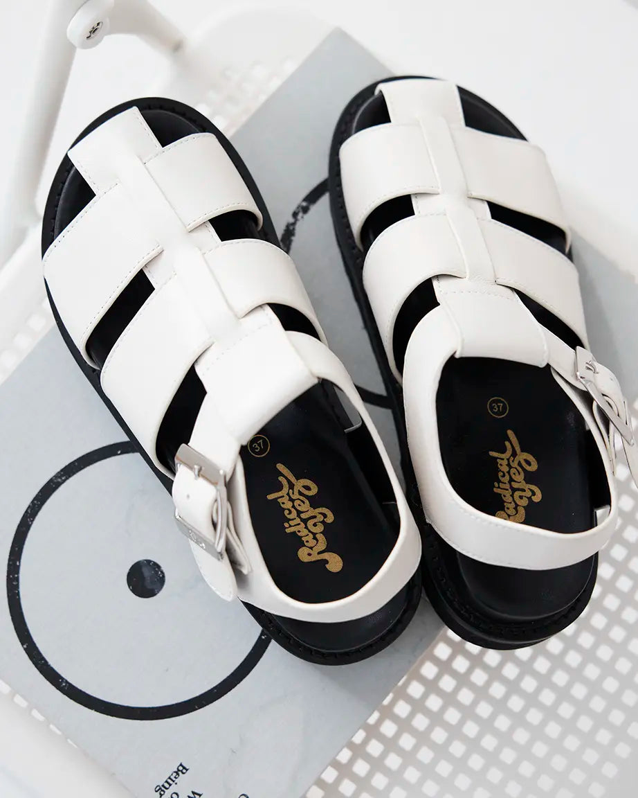 Arkestra 2.0 Fisherman Leather Sandal | Ecru