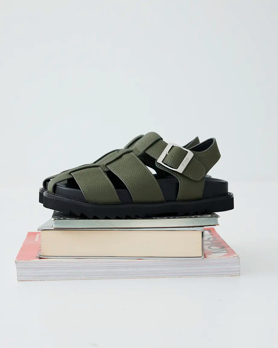 Arkestra 2.0 Fisherman Leather Sandal | Everyday Olive