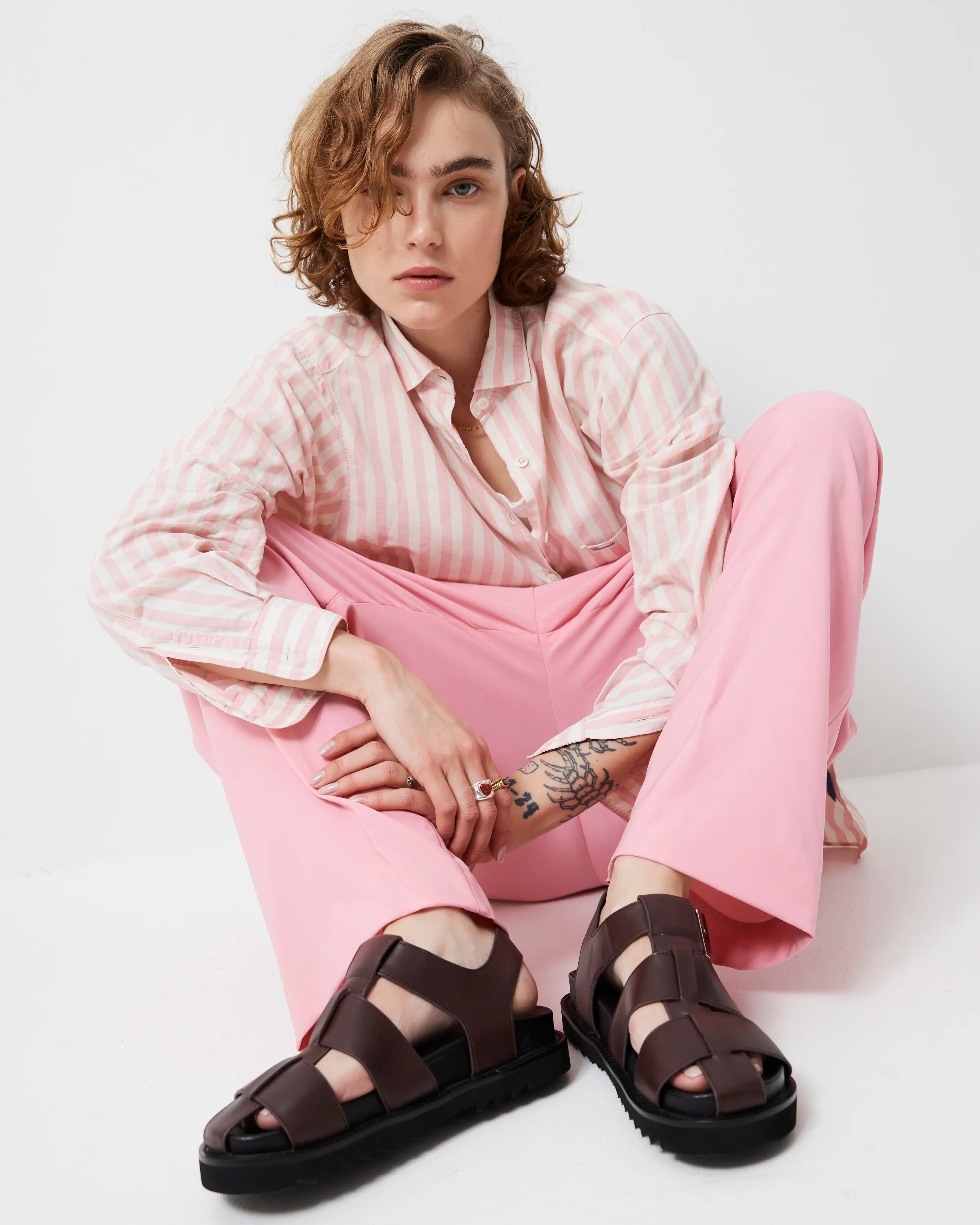 Arkestra 2.0 Fisherman Leather Sandal | Fudge