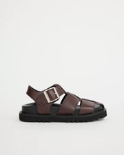 Arkestra 2.0 Fisherman Leather Sandal | Fudge