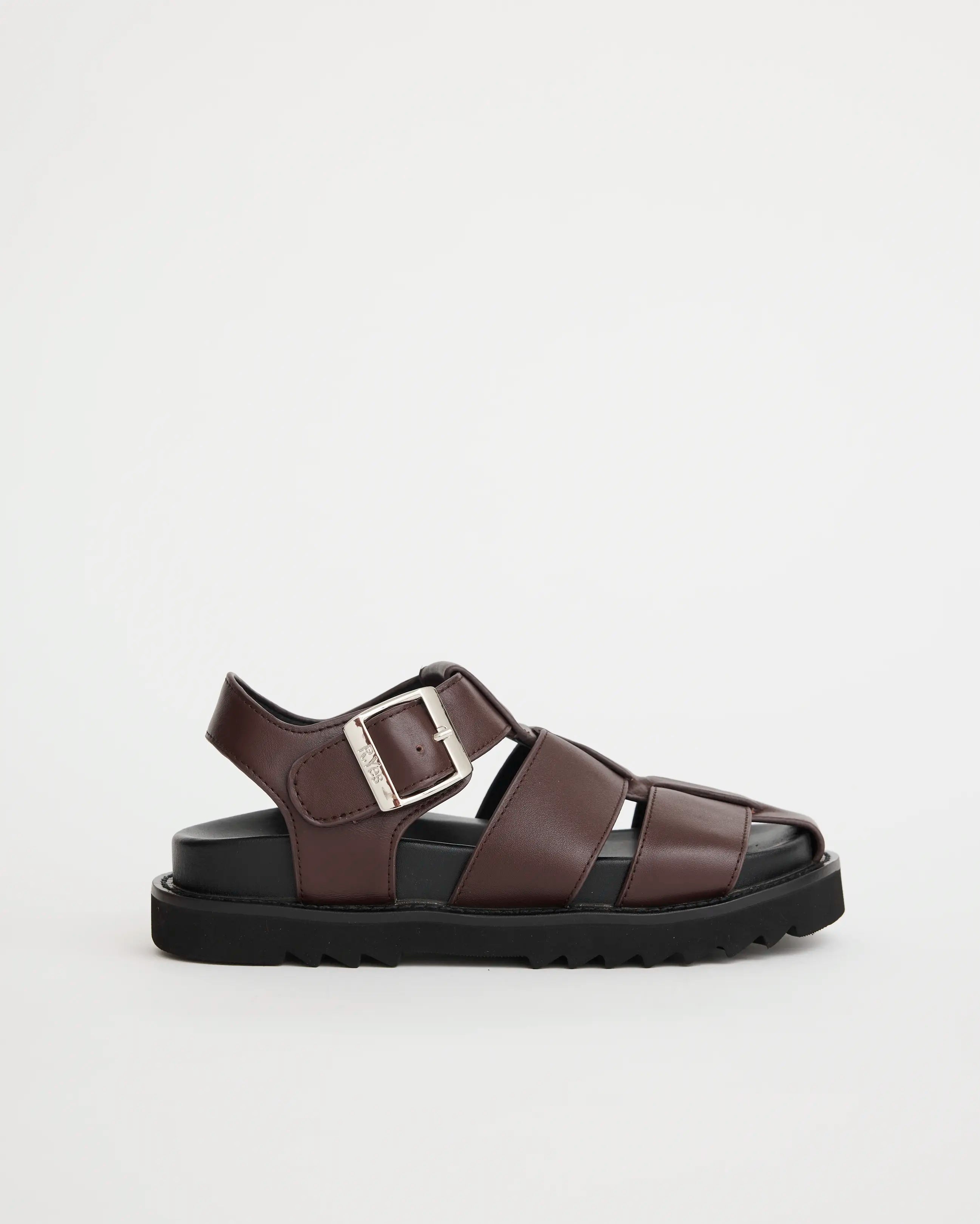 Arkestra 2.0 Fisherman Leather Sandal | Fudge