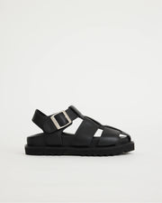 Arkestra 2.0 Fisherman Sandal Tumbled Leather | Black