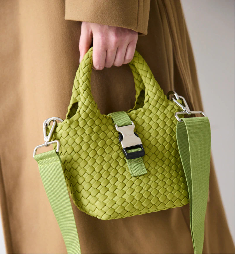 Abundance Woven Notebook Bag Electric Leaf