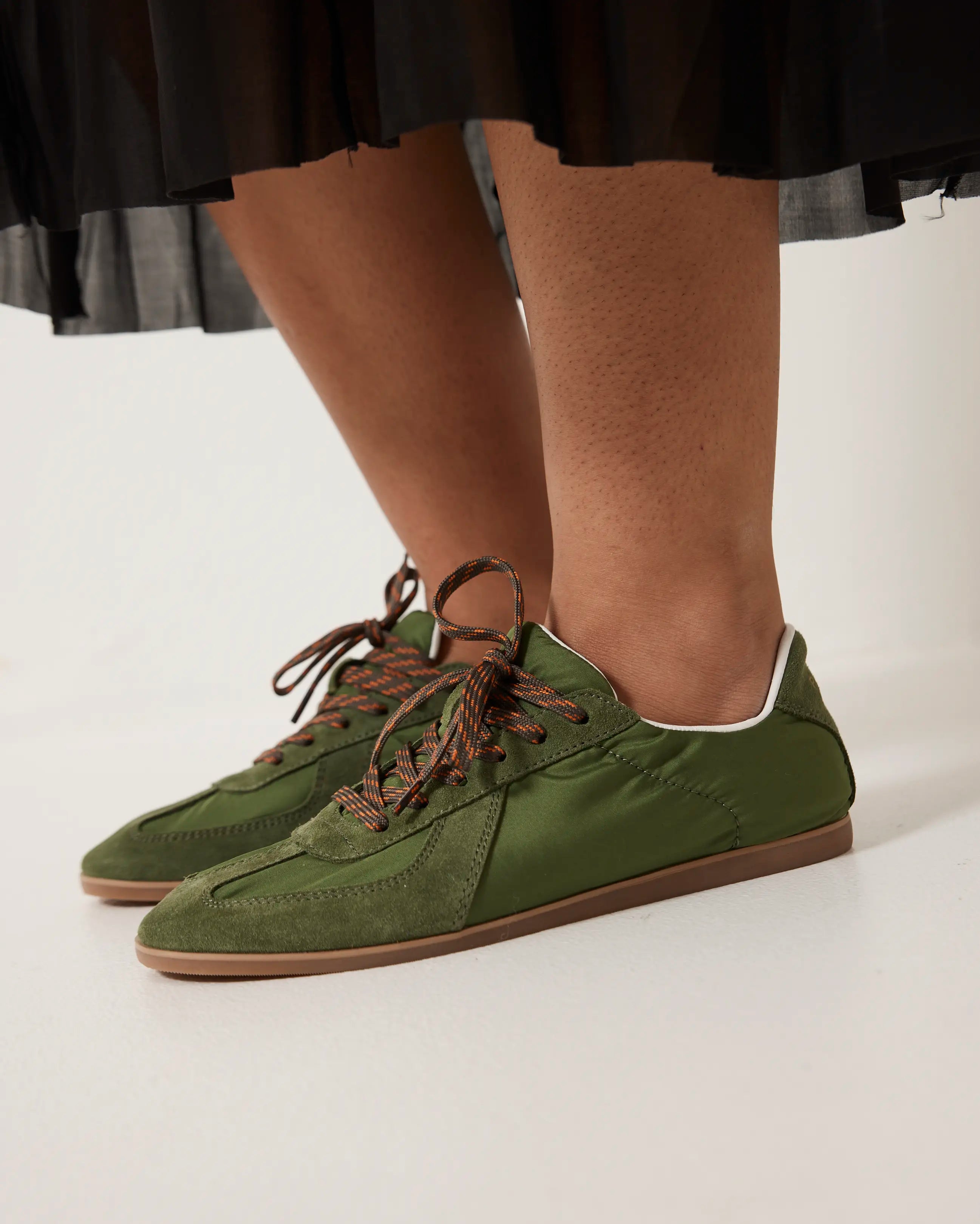 Sun Street Lace Up Sneaker | Moss Green
