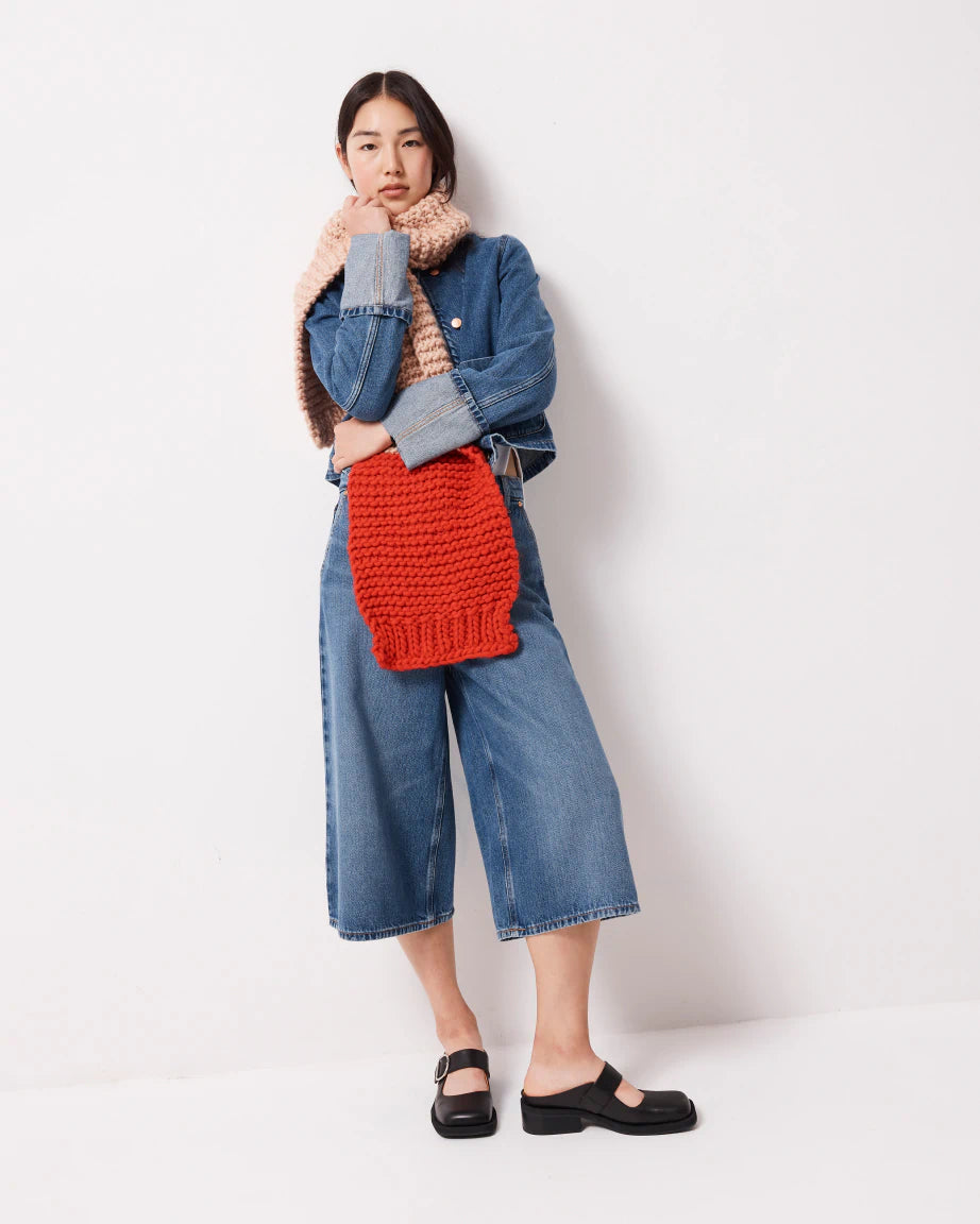 Badu Square Toe Leather Mule | Black