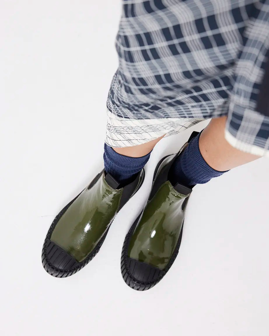 Barbar Chelsea Boot | Moss Green Gloss
