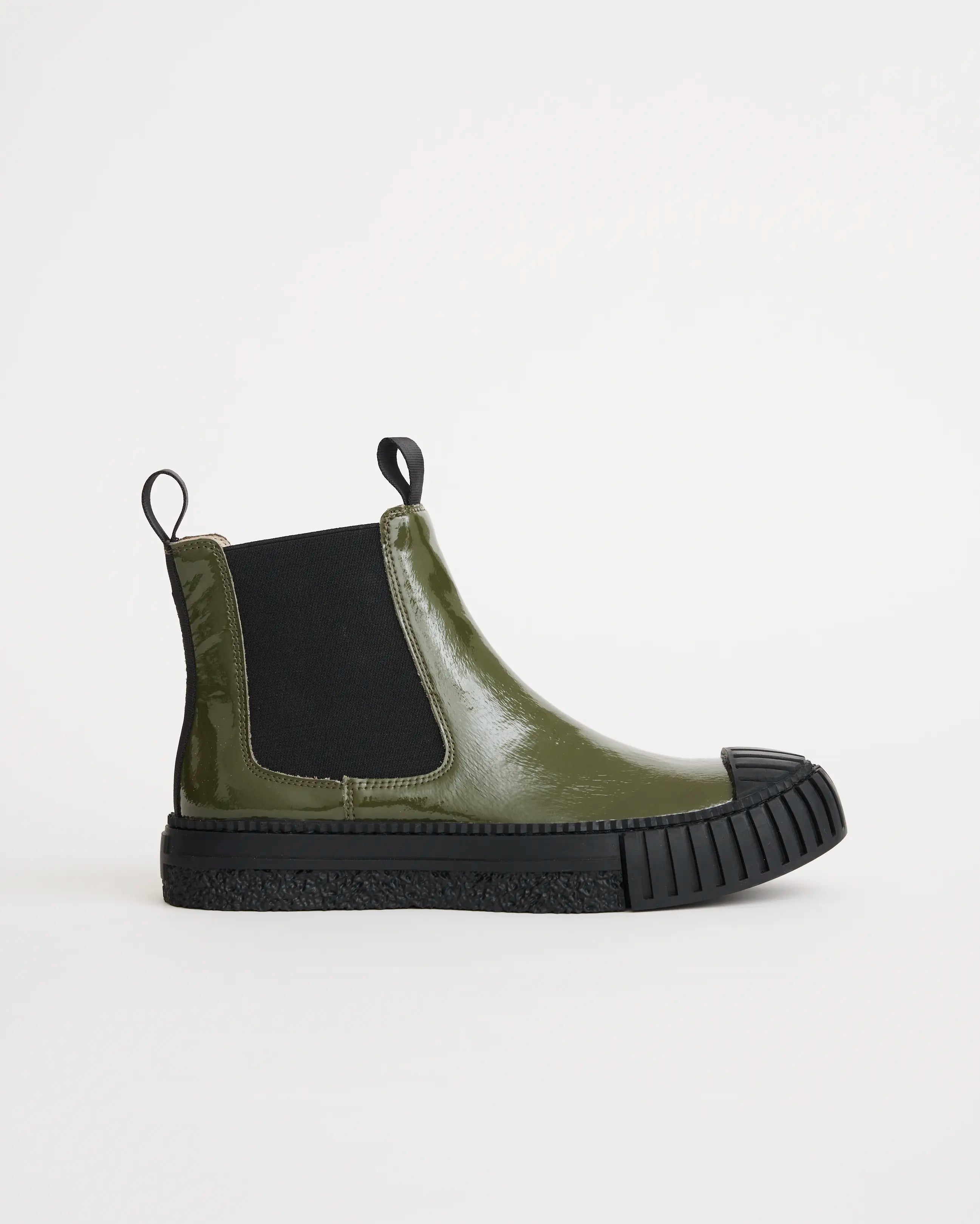 Barbar Chelsea Boot | Moss Green Gloss