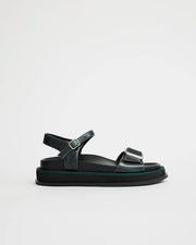 Beautiful Contradictions Buckle Sandal | Burnished Green
