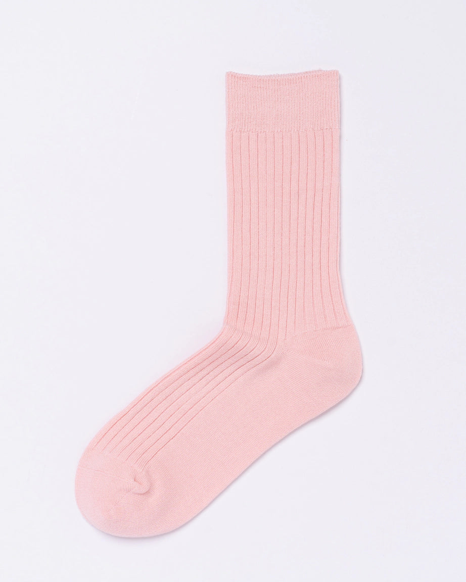 Chusette Seamless Mercerised Cotton Socks |  Baby Pink