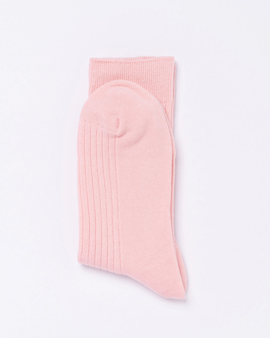 Chusette Seamless Mercerised Cotton Socks |  Baby Pink