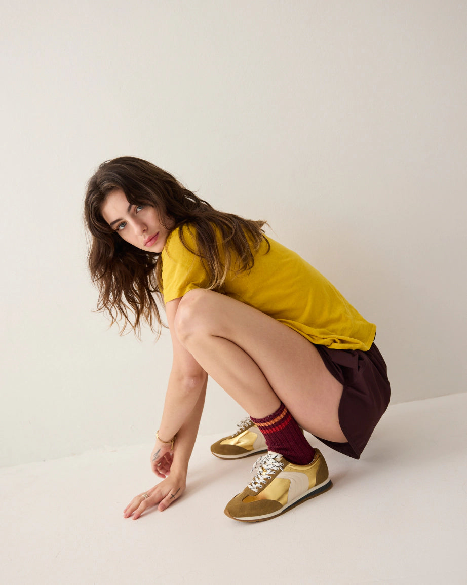 Ballet Core Sneaker | Gold Crush