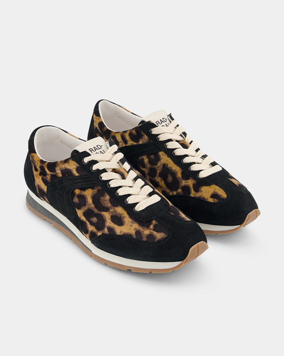 Ballet Core Sneaker | Leopard Velvet