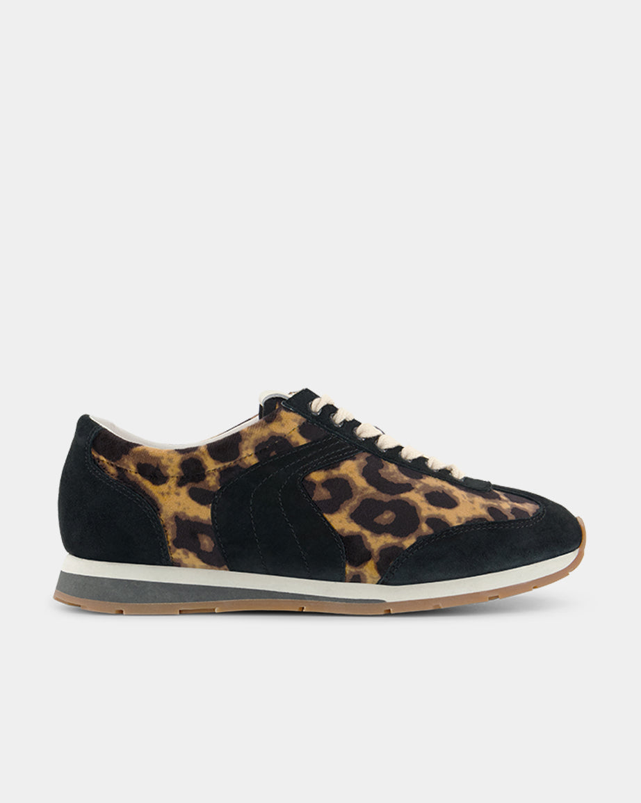 Ballet Core Sneaker | Leopard Velvet