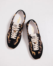 Ballet Core Sneaker | Leopard Velvet