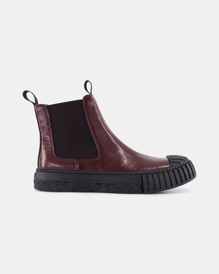 Barbar Leather Chelsea Boots | Cherry Ripple