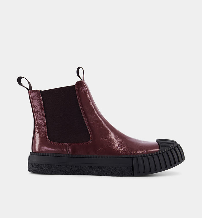 Barbar Leather Chelsea Boots | Cherry Ripple