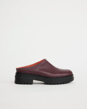 Delphine Leather Clog | Cherry