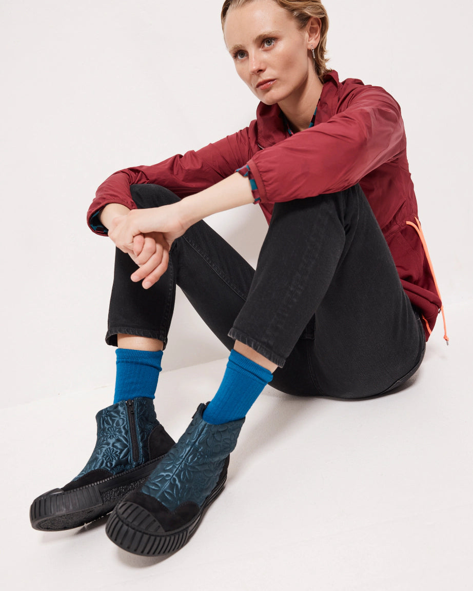 Daisy Dreams Embroidered Boot | Petrol