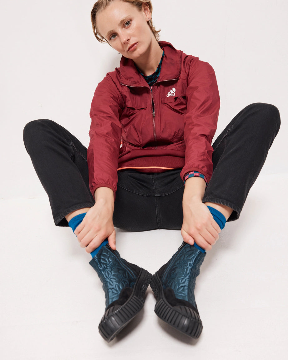 Daisy Dreams Embroidered Boot | Petrol